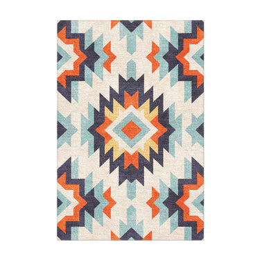 Dakota Blue & Orange in 2' x 3' Size