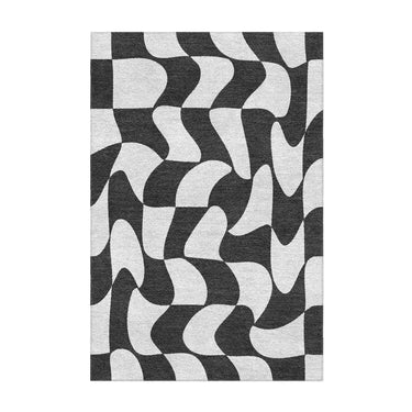Twyla Checkered Black & White in 2' x 3' Size