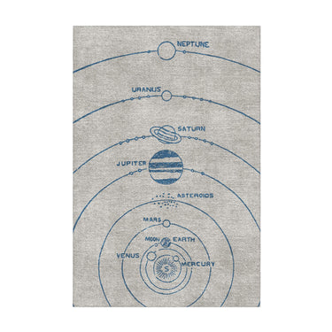 Solar System Blue & Ivory in 2' x 3' Size