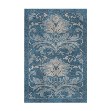 Agnes Damask Denim Blue in 2' x 3' Size