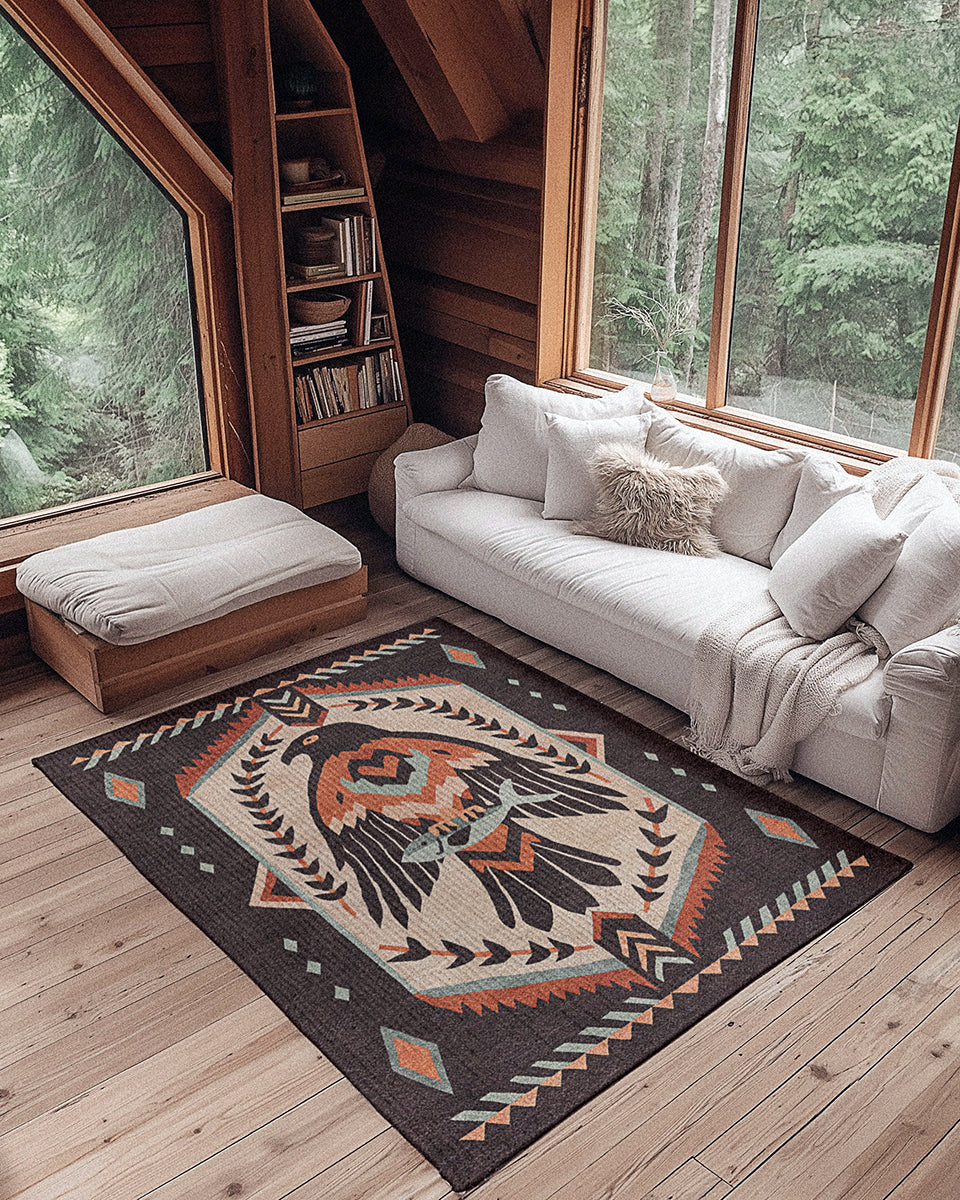 Snacks Rug Falcon With A Snack Area Rug – Undrfoot Rugs
