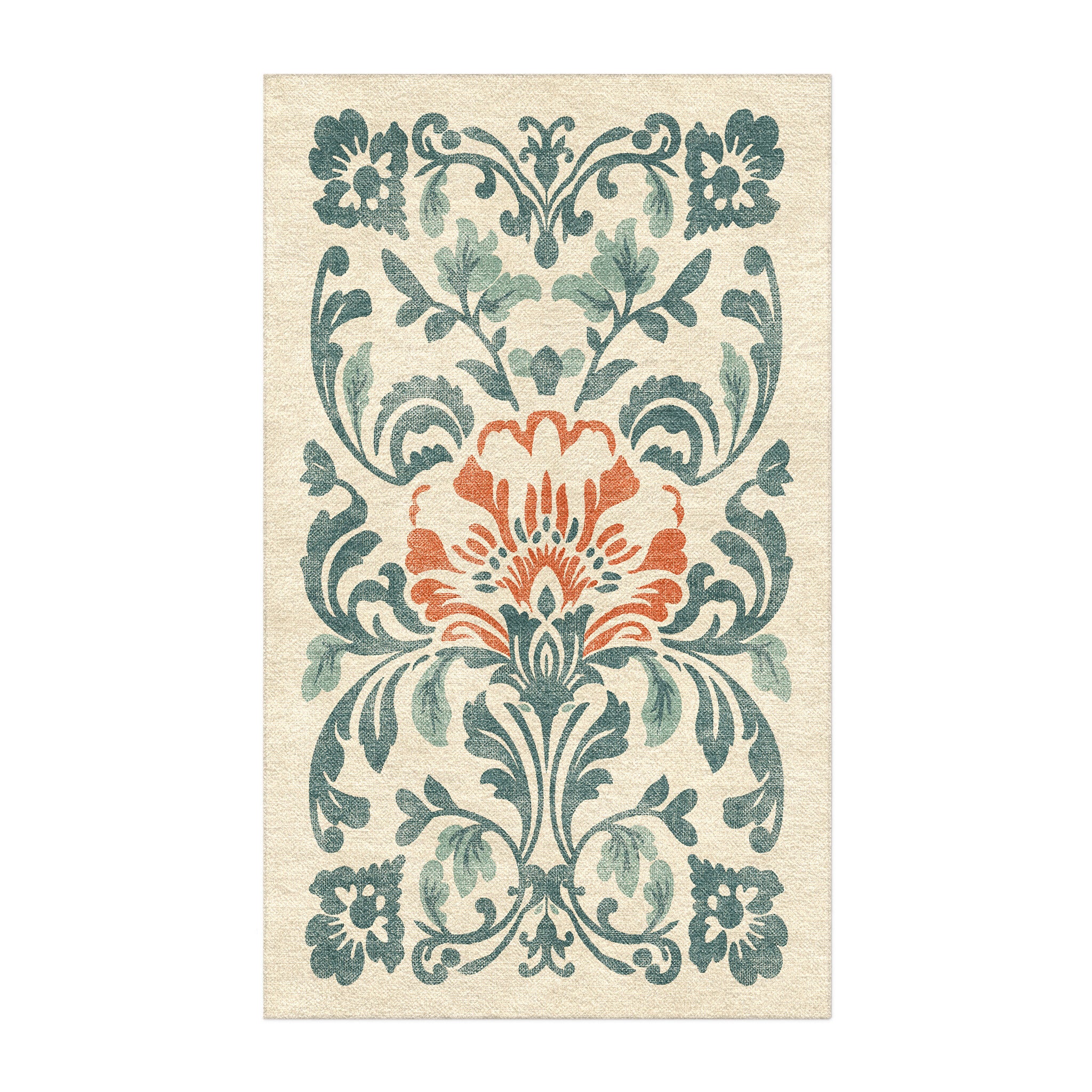 Teal Orange Rug Beryl Teal & Orange Area Rug – Undrfoot Rugs