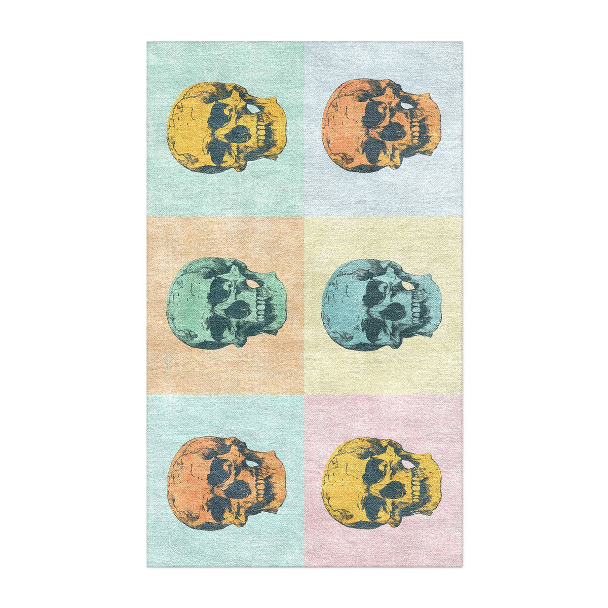 Pop Art Skulls Area Rug – Undrfoot Rugs