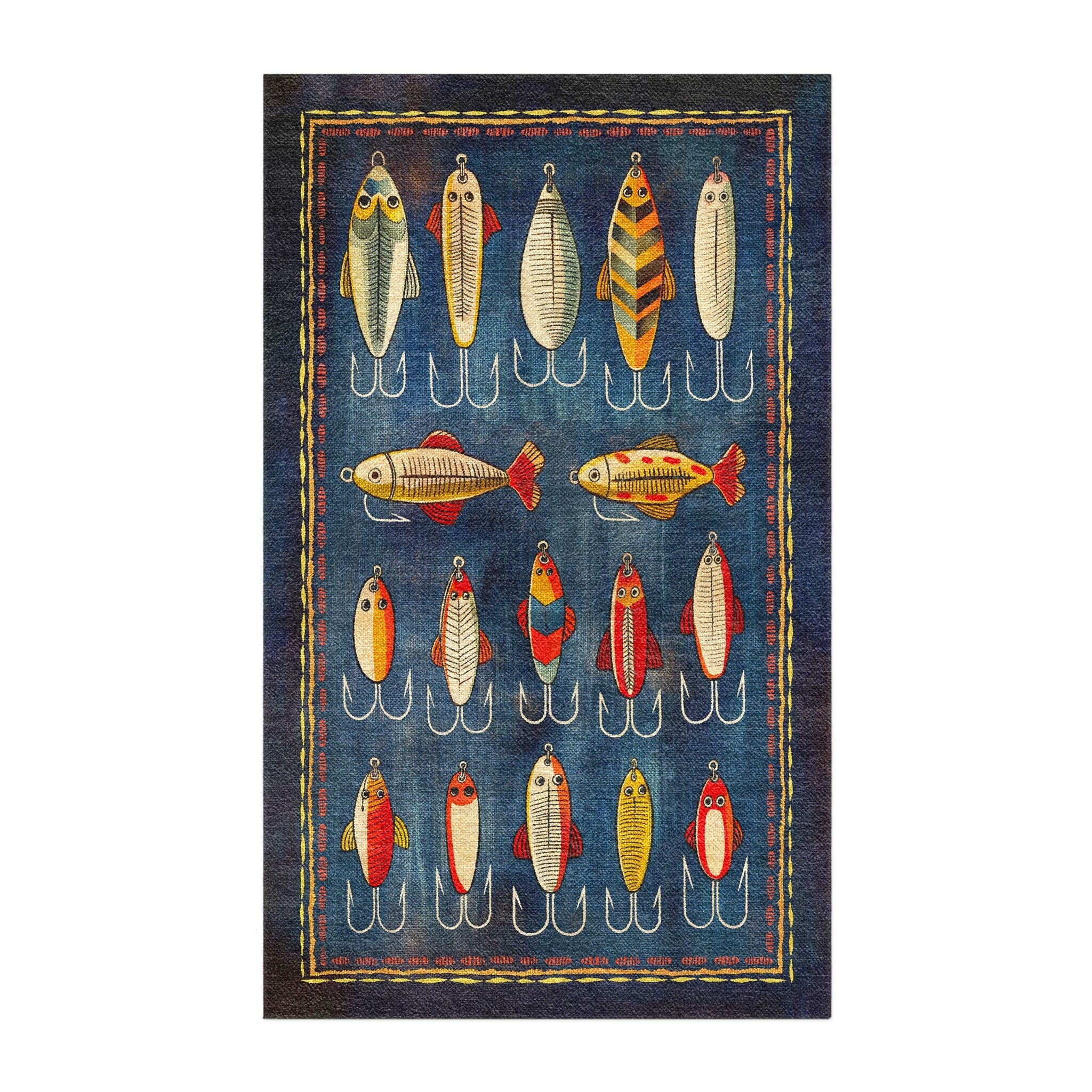 Fishing Lures Area Rug – Undrfoot Rugs