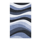 Sinuous Navy Monochrome in 5x3ft Size