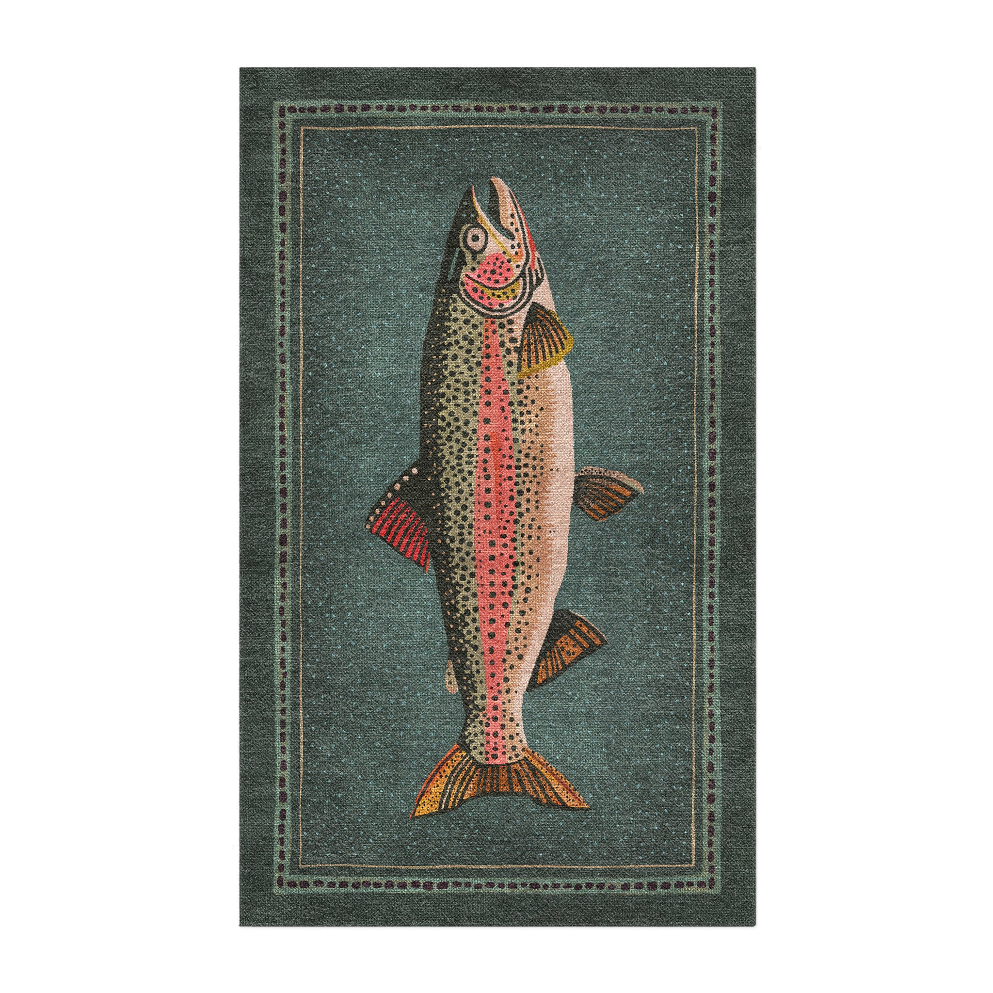 Rainbow Trout Area Rug – Undrfoot Rugs