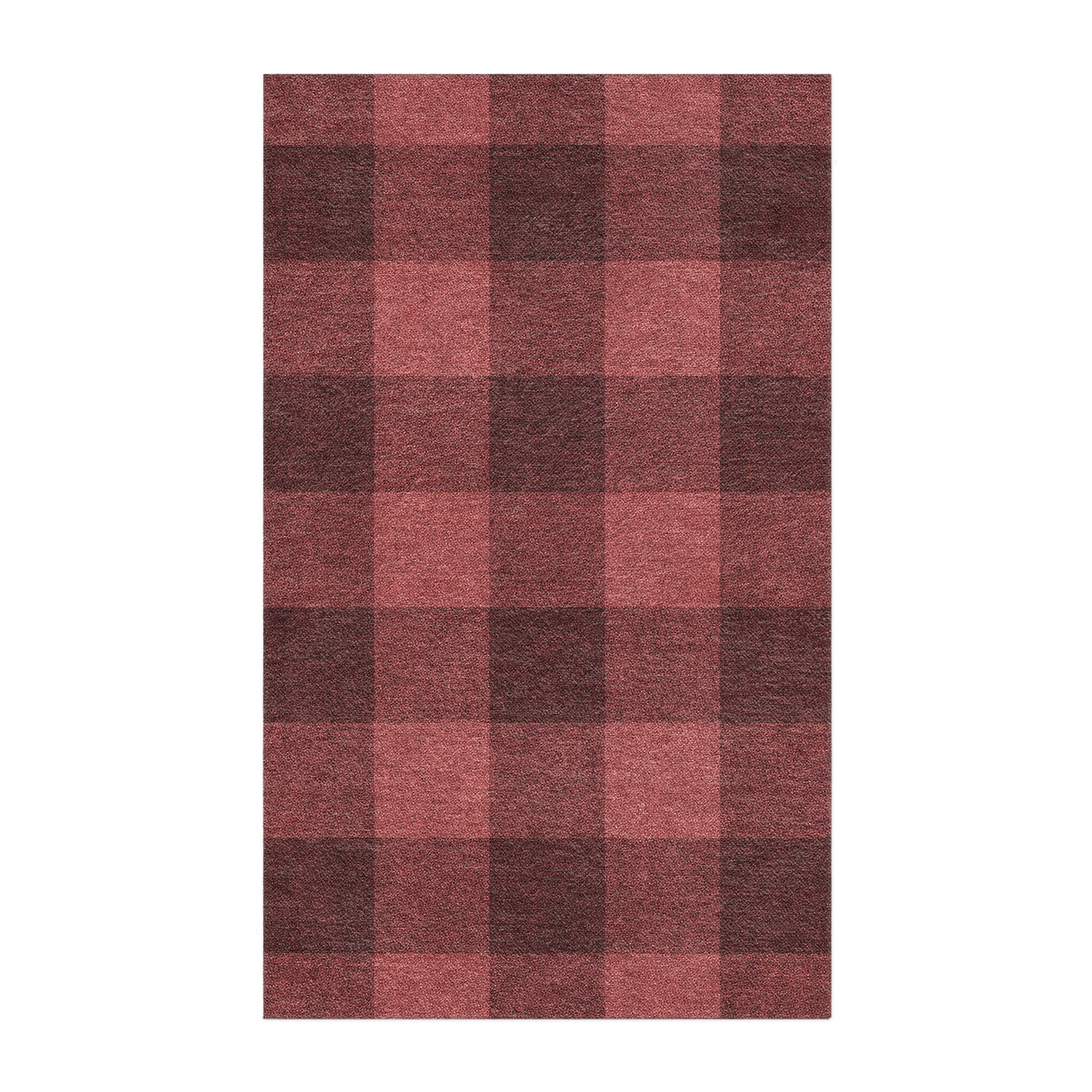 Deep Red Area Rug Buffalo Plaid Deep Red Area Rug – Undrfoot Rugs
