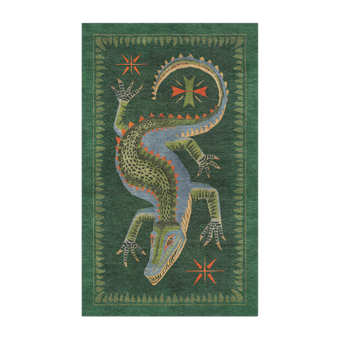 Hungry Alligator Green Area Rug – Undrfoot Rugs