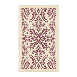 Floranna Ivory & Wine in 3' x 5' Size