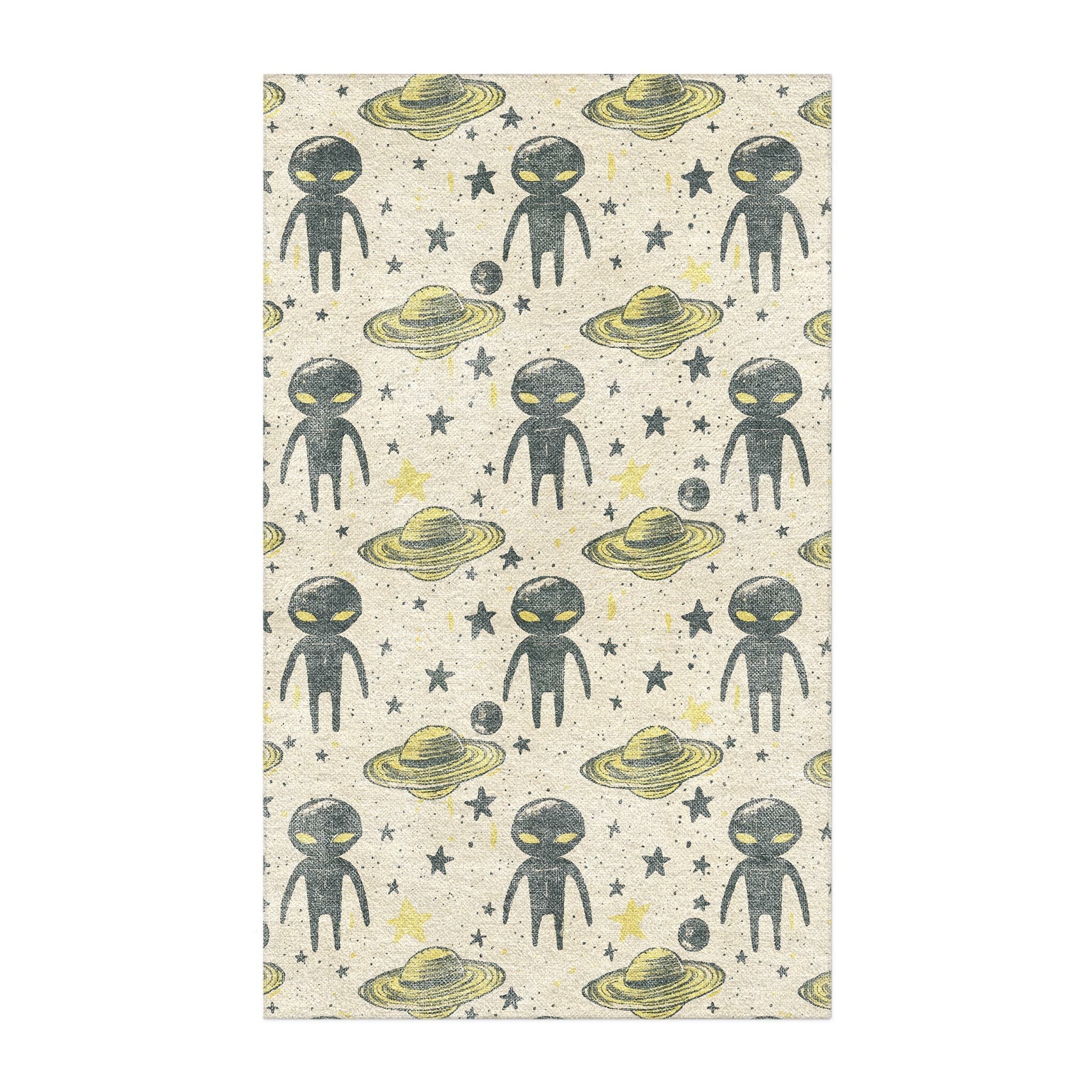 Aplinestars Rug Space Aliens Area Rug – Undrfoot Rugs