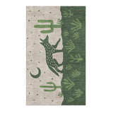 Desert Coyote Forest & Moss Green in 3' x 5' Size