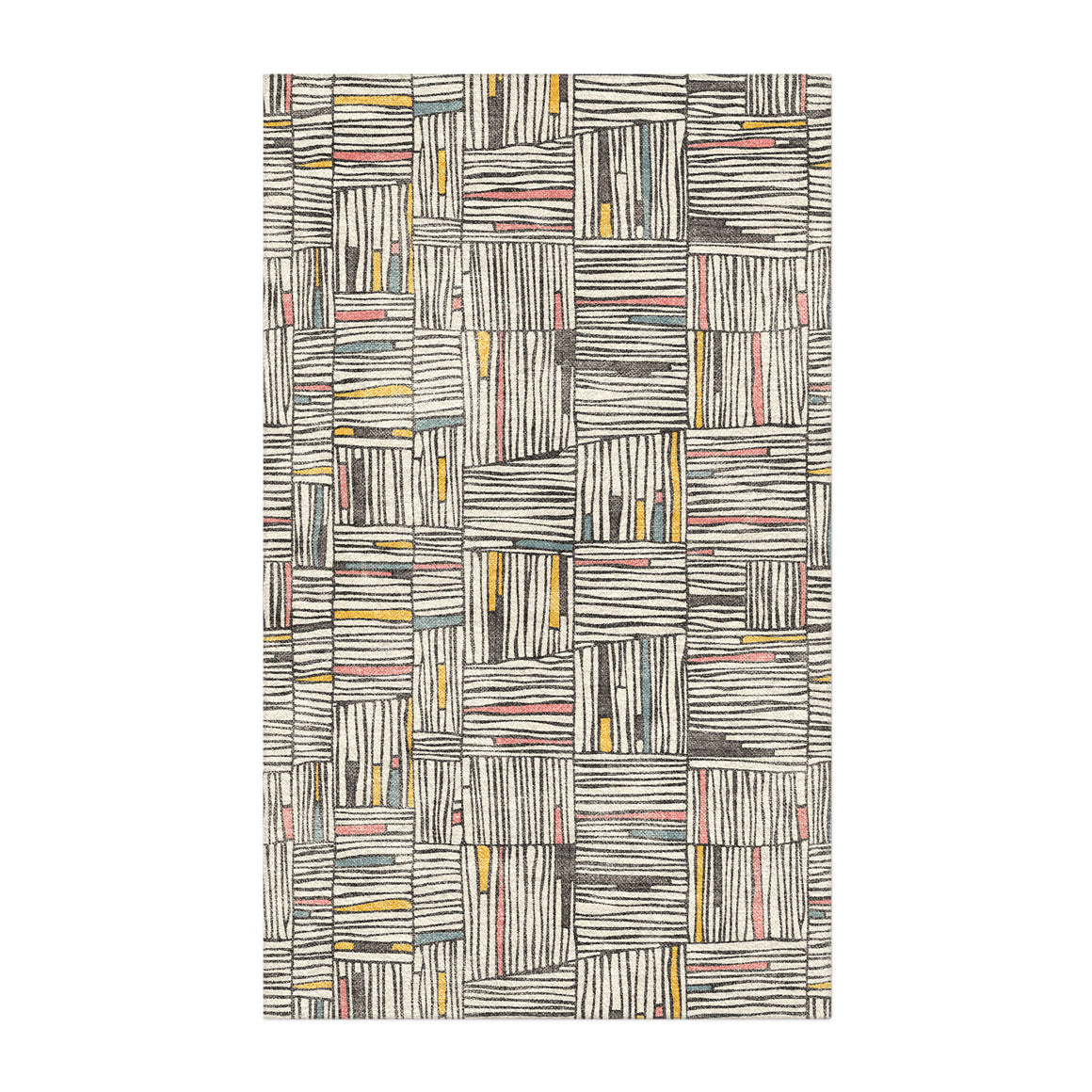Atticus Multicolor Crosshatch Area Rug – Undrfoot Rugs