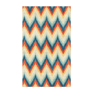 Firekat Blue & Orange in 3' x 5' Size