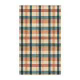 Brenton Plaid Taupe & Teal in 3' x 5' Size