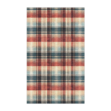 Monaghan Plaid Blue & Red in 5x3ft Size