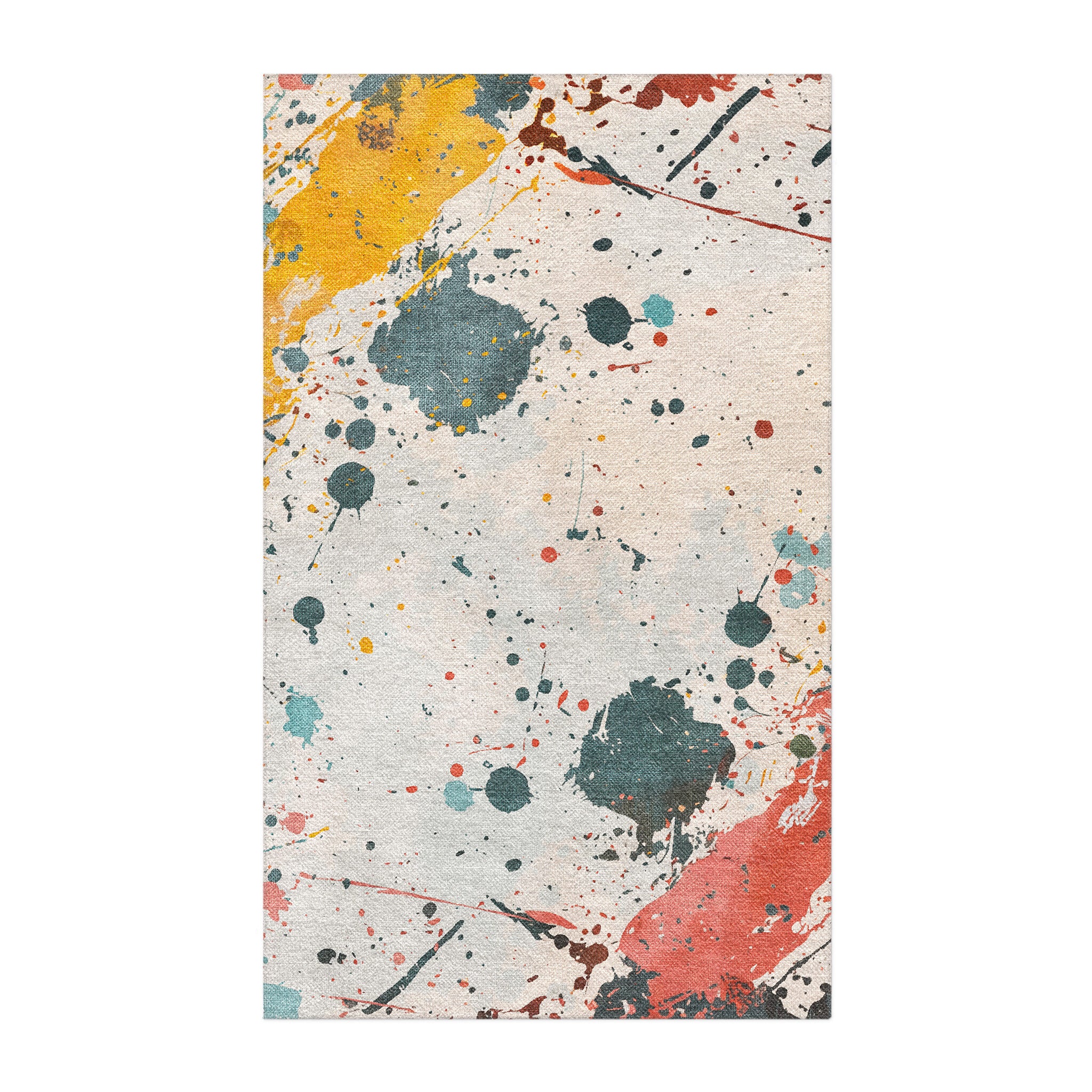 Purple Splatter Rug Colin Paint Splatter Multicolor Area Rug – Undrfoot Rugs