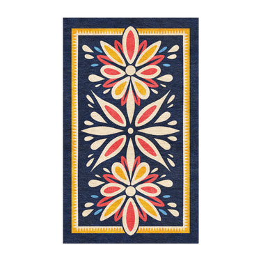 Jasmina Navy Multicolor in 5x3ft Size