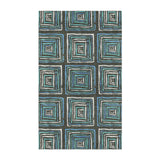 Diego Navy & Turquoise in 3' x 5' Size