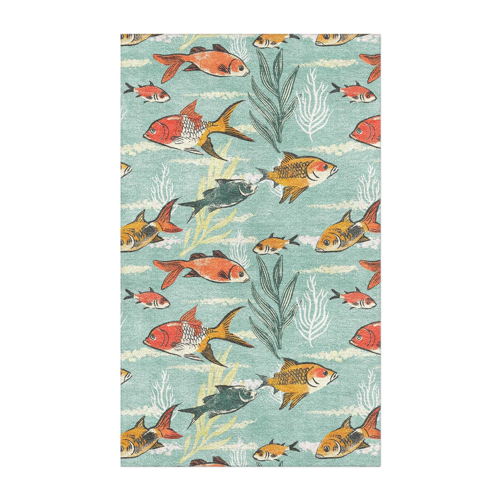 Fish Scale Border For Rug Fish Tank Area Rug – Undrfoot Rugs