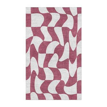 Twyla Checkered Fuscia in 3' x 5' Size