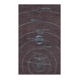 Solar System Burgandy & Powder Blue in 3' x 5' Size