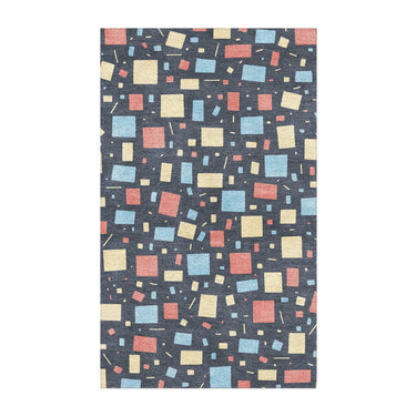 Geometric Confetti Twilight in 3' x 5' Size