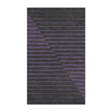 Euclid Black & Purple in 3' x 5' Size