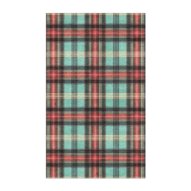 Feguson Plaid Teal & Red in 3' x 5' Size