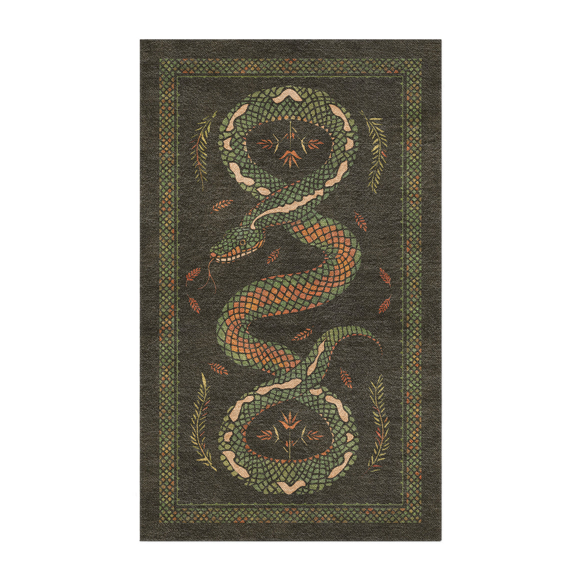 Snake In The Woods Area Rug – Undrfoot Rugs
