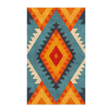 Zareen Blue & Orange in 5x3ft Size