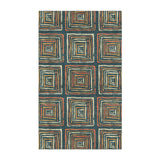 Diego Orange & Navy in 3' x 5' Size