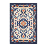 Wilhelmina Navy & Red in 6x4ft Size