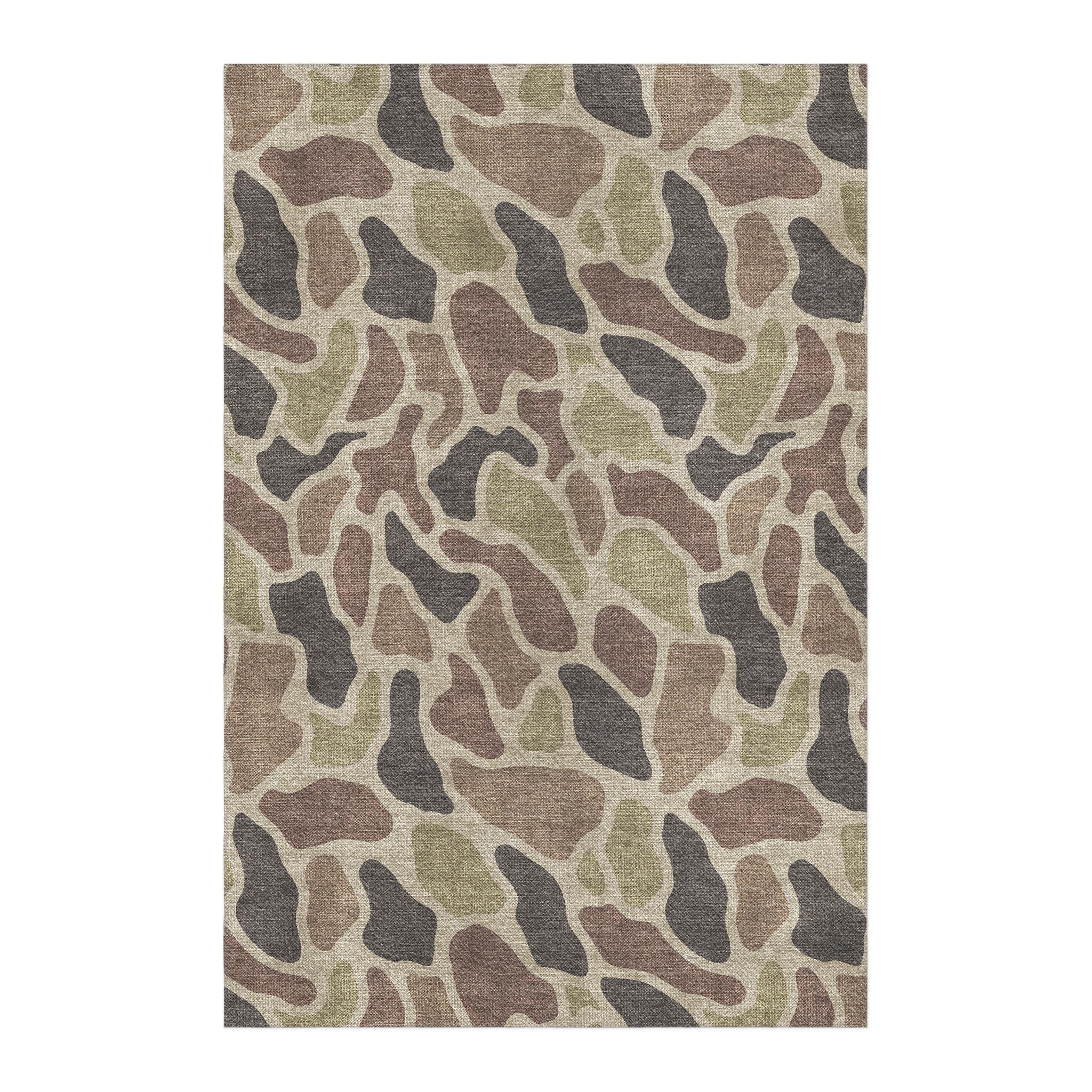 Camo Round Rug Duck Camo Brown Area Rug – Undrfoot Rugs