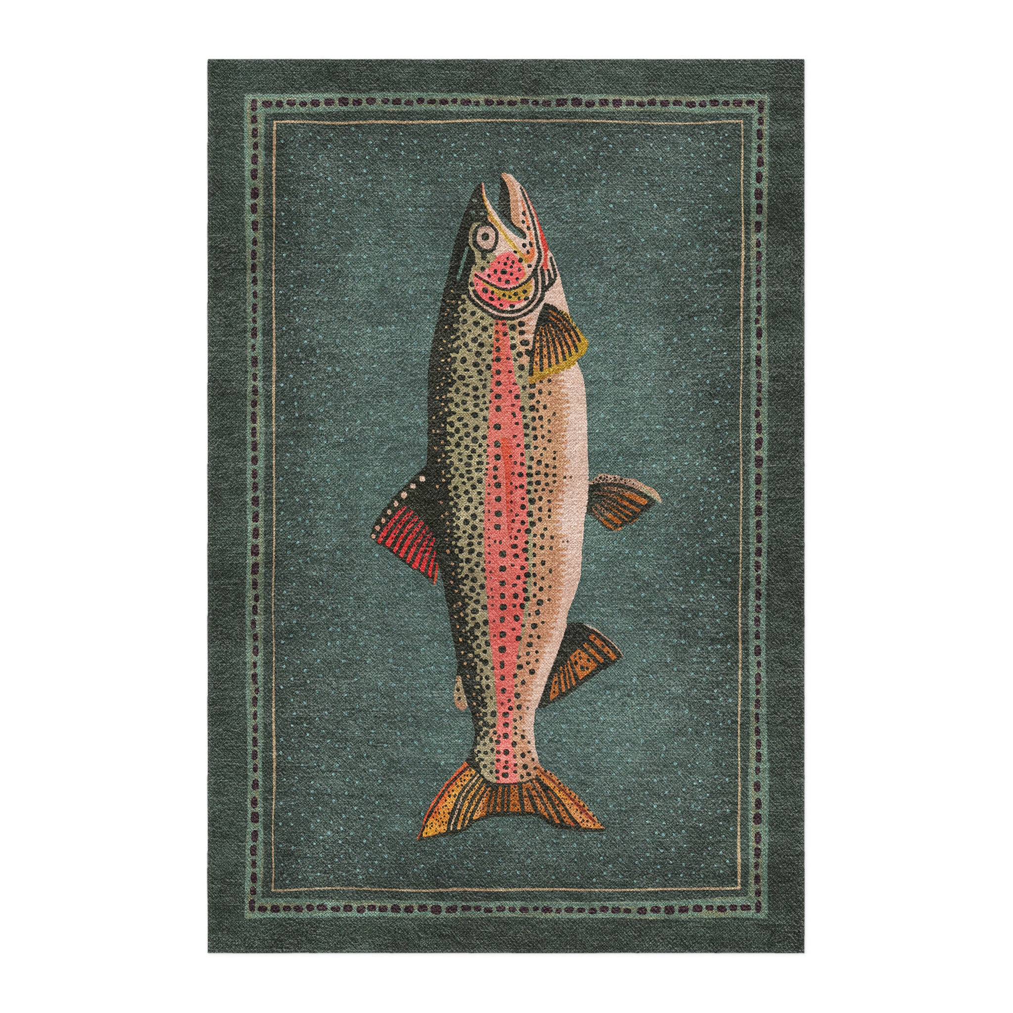 Rainbow Trout Area Rug – Undrfoot Rugs
