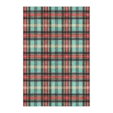 Feguson Plaid Teal & Red in 4' x 6' Size