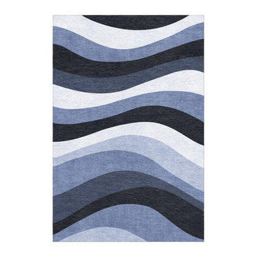 Sinuous Navy Monochrome in 6x4ft Size