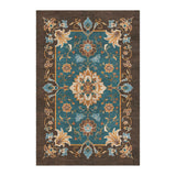 Miriam Dark Teal & Brown in 4' x 6' Size