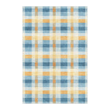 Monroe Plaid Blue & Yellow in 6x4ft Size