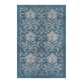 Agnes Damask Denim Blue in 4' x 6' Size