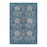 Agnes Damask Denim Blue in 4' x 6' Size