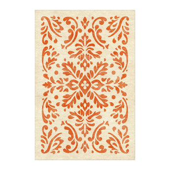 Floranna Ivory & Orange in 4' x 6' Size