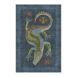 Hungry Aligator Navy in 4' x 6' Size