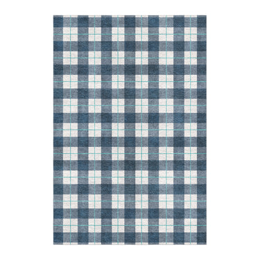 Wallace Plaid Blue & Teal in 6x4ft Size