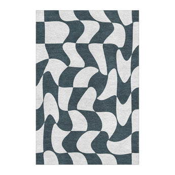 Twyla Checkered Navy in 4' x 6' Size