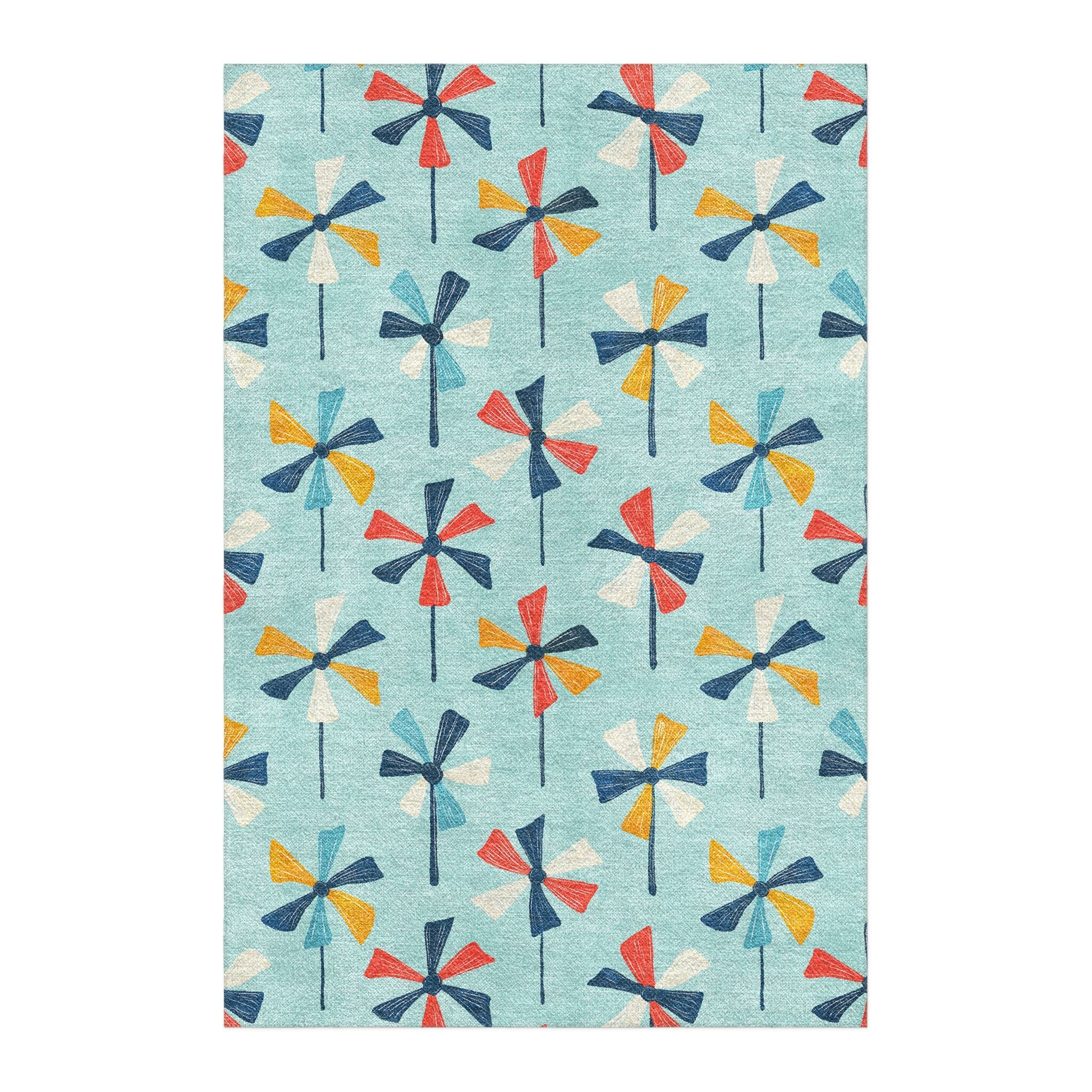 Breezy Pinwheels Area Rug – Undrfoot Rugs
