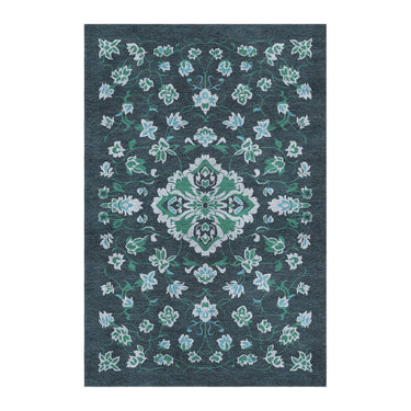 Fenwick Navy & Green in 4' x 6' Size