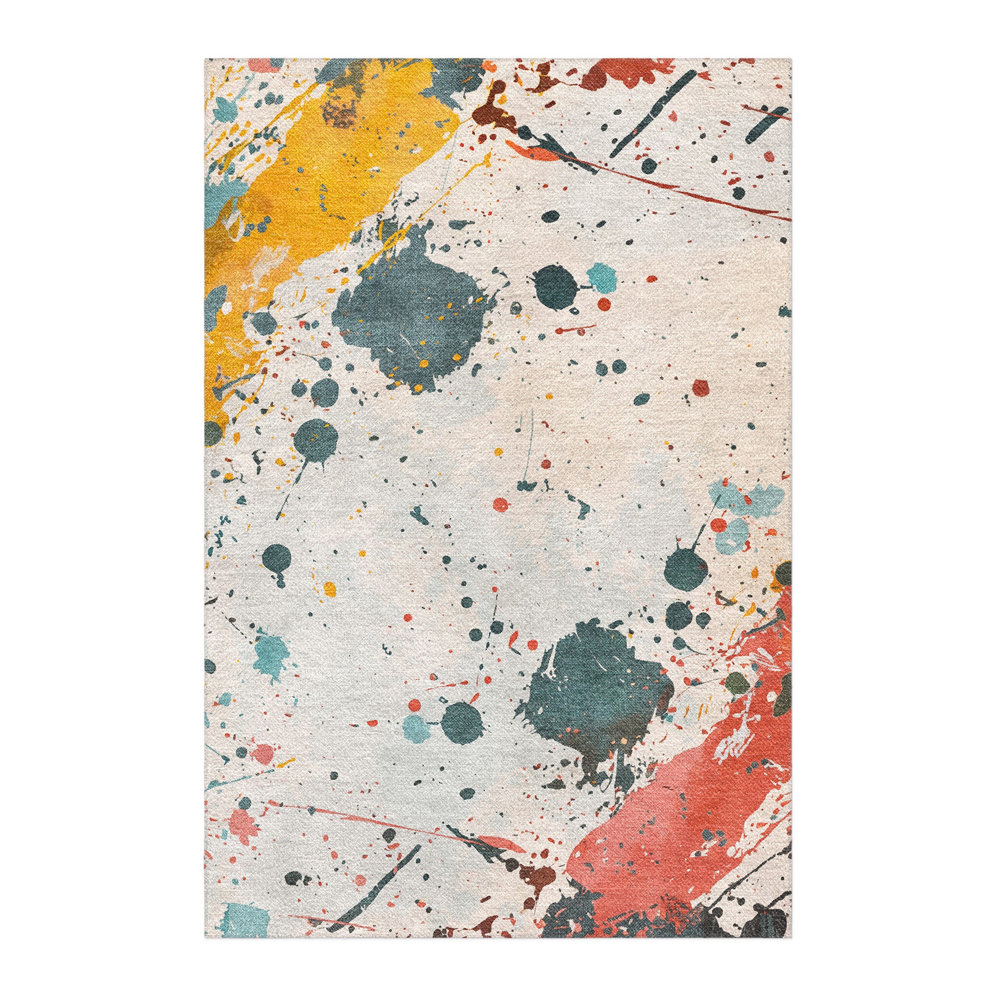 Colin Paint Splatter Multicolor Area Rug – Undrfoot Rugs