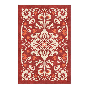 Annette Red & Ivory in 4' x 6' Size