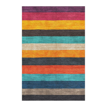 Brush Stripes Multicolor in 4' x 6' Size