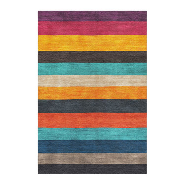 Brush Stripes Multicolor in 4' x 6' Size